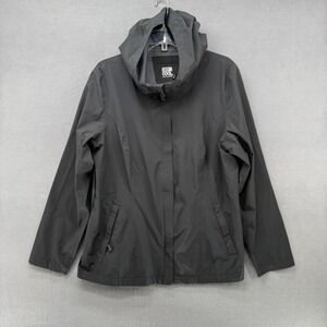 32 Degrees Cool Women's Hooded Lightweight Jacket Black Size XL